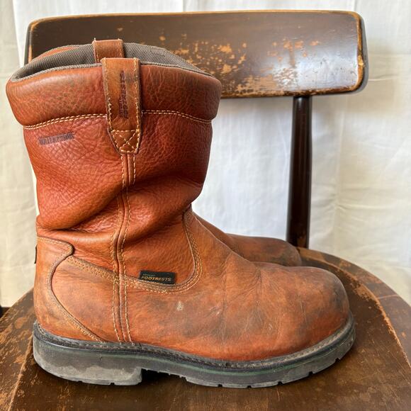 Hytest Footrests Wellington Pull On Safety Toe Boots K25181 Size 10.5D - Picture 1 of 7